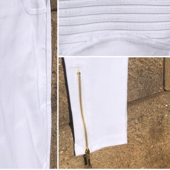 📣🚨💥SUMMER FLASH SALE💥🚨📣White Moto Jegging - Picture 3 of 4